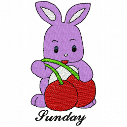 Rabbits Embroidery Design 1 Rabbits Embroidery Design 1